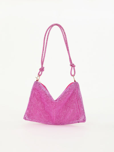 Rhinestone Knotted Armpit Diamond Encrusted Shoulder Bag