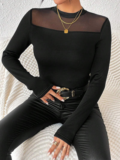 Fleece Thermal Solid Color Long Sleeves Blouse