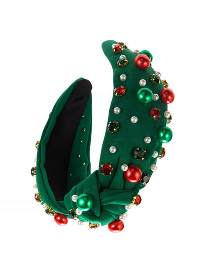 Christmas Faux Pearl Diamond Headband Hair Accessories