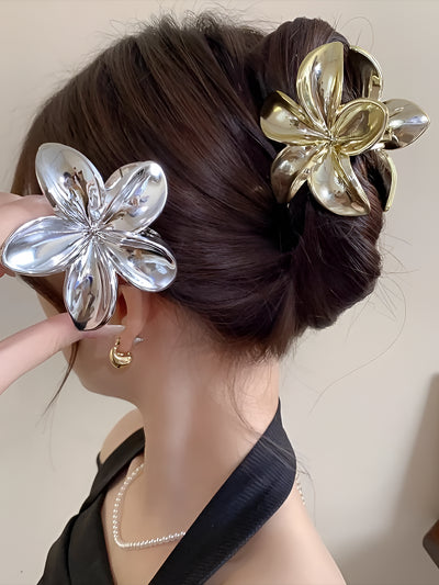 2 Packs Flower Hairpin Ponytail Clip Hair Accessories