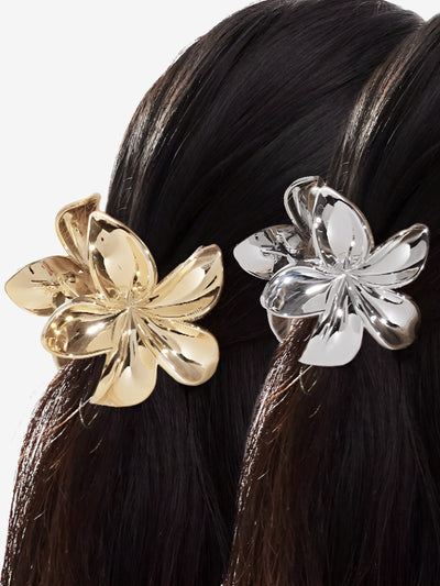 2 Packs Flower Hairpin Ponytail Clip Hair Accessories