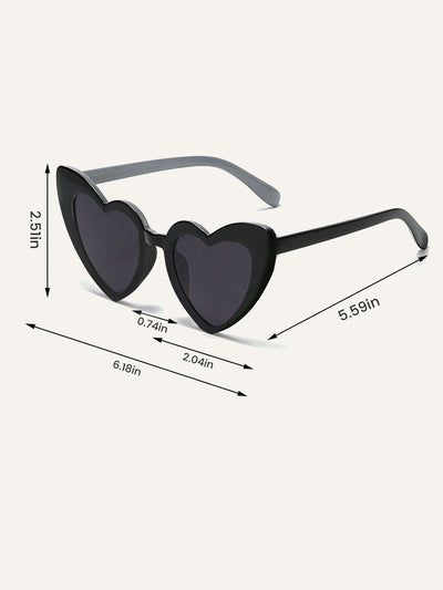 Women's Vintage Heart Shape Frame Sunglasses