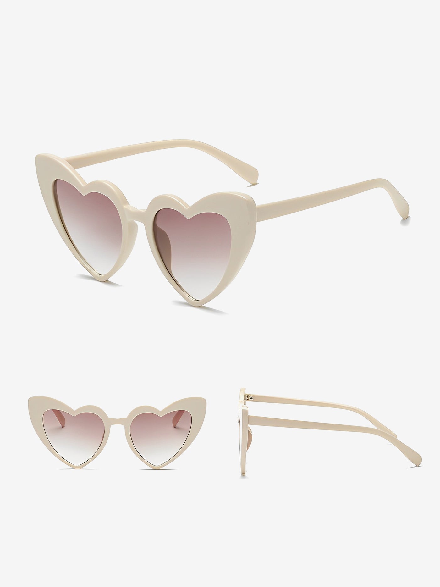 Allegra K Women's Vintage Heart Shape Frame Sunglasses