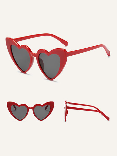 Women's Vintage Heart Shape Frame Sunglasses