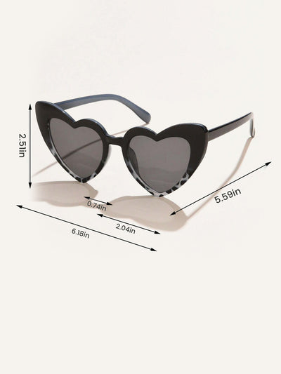 Women's Vintage Heart Shape Frame Sunglasses