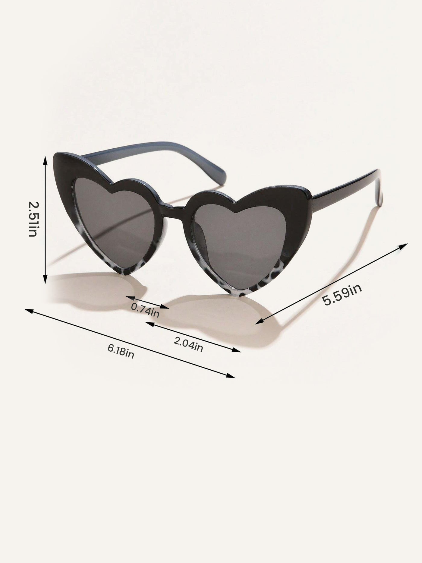 Allegra K Women's Vintage Heart Shape Frame Sunglasses