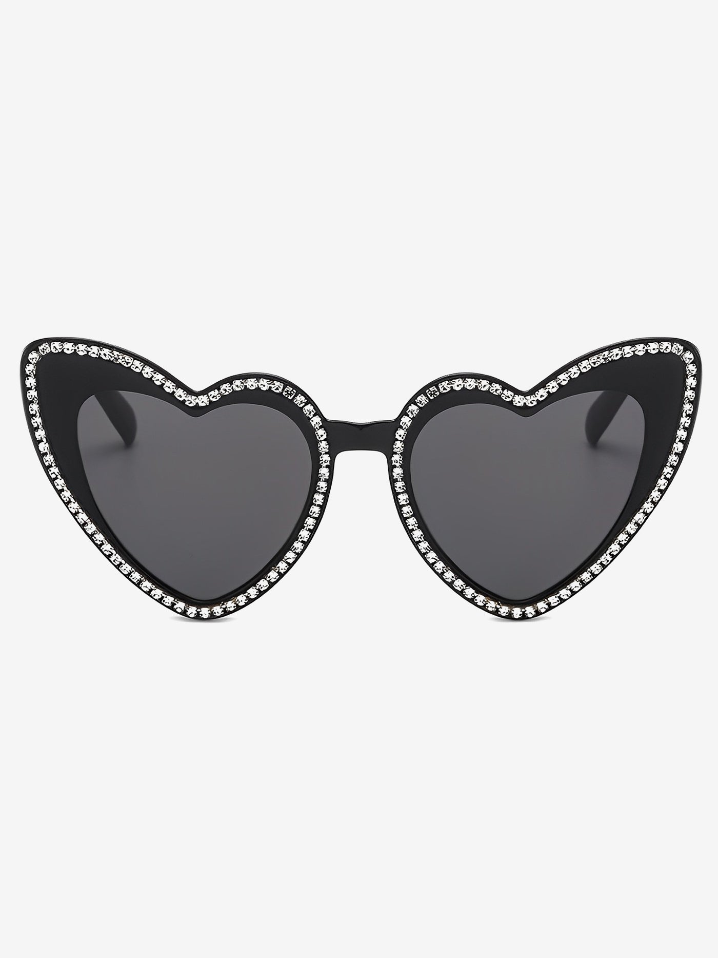 Allegra K Vintage Heart Shape Frame Rhinestone Sunglasses