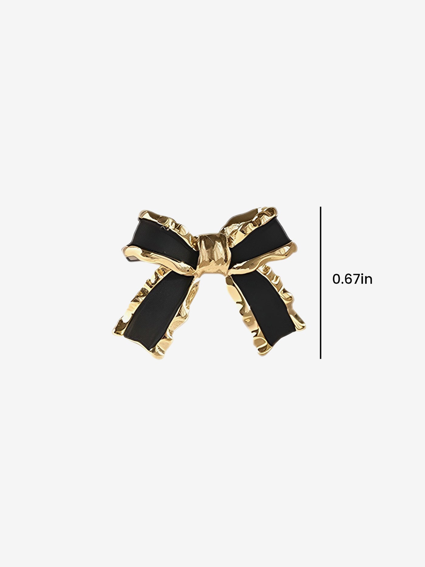 Allegra K 1 Pair Alloy Bow Shape Stud Earrings